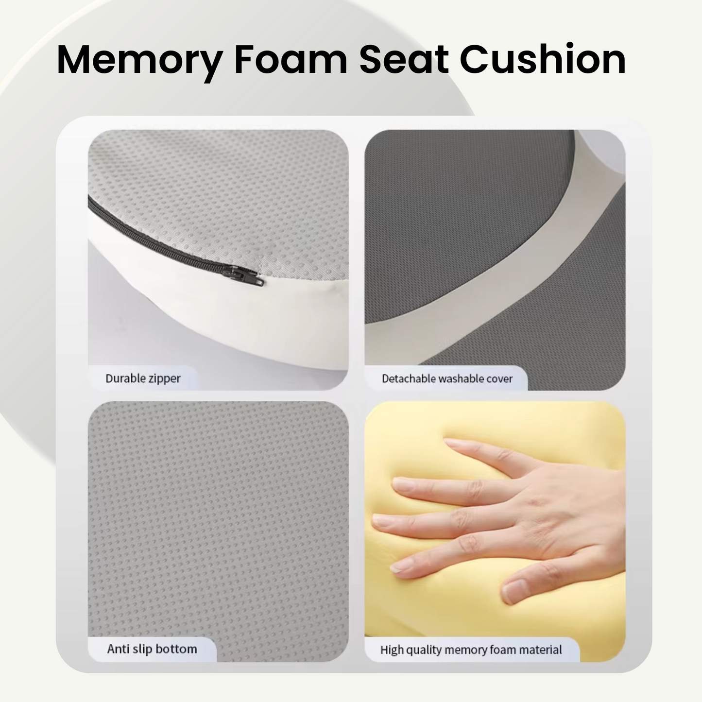 Ergonomic Meditation Cushion for Pain-Free Sitting, Deeper Practice & Comfort